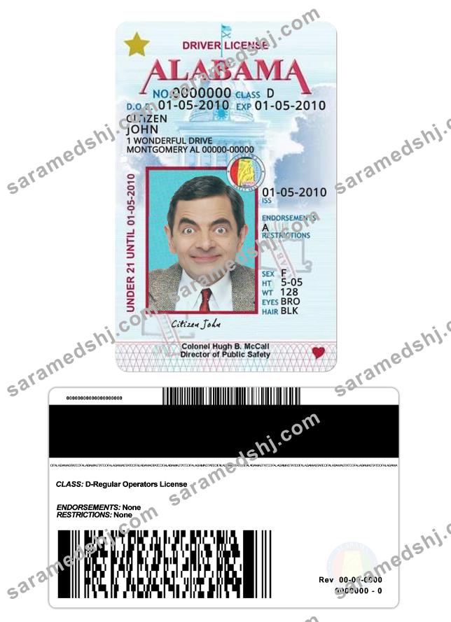 USA Alabama driving license under 21